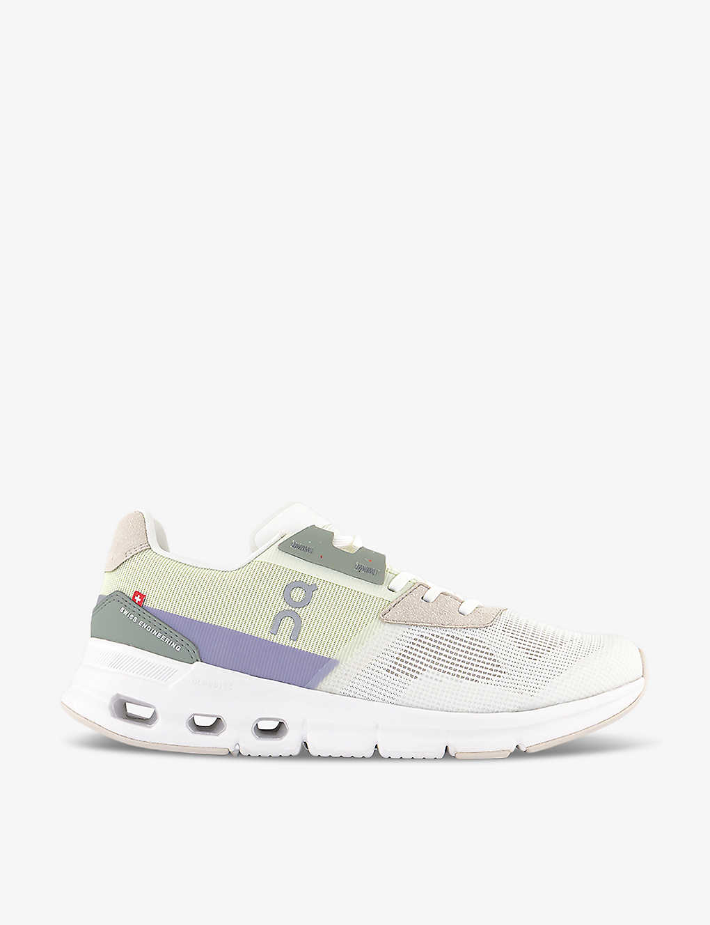 On-running Cloudrunner Mesh Sneakers In Undyed White Pink  F