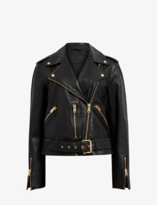 Selfridges shop leather jacket