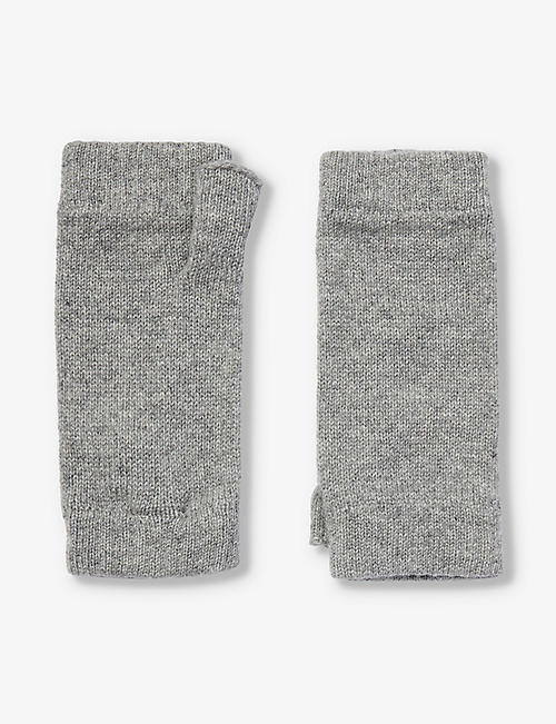 JOHNSTONS: Ribbed-cuff cashmere wrist warmers