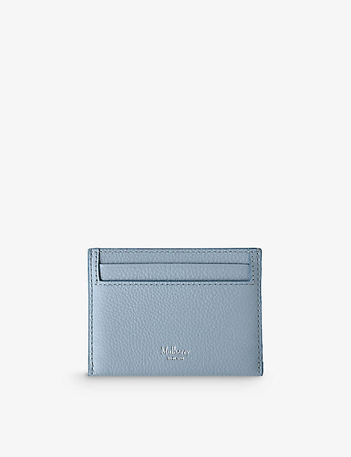 MULBERRY: Continental brand-debossed leather card holder