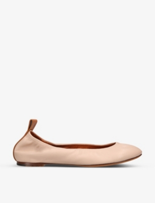 Womens Lanvin beige Leather Melodie Ballet Flats