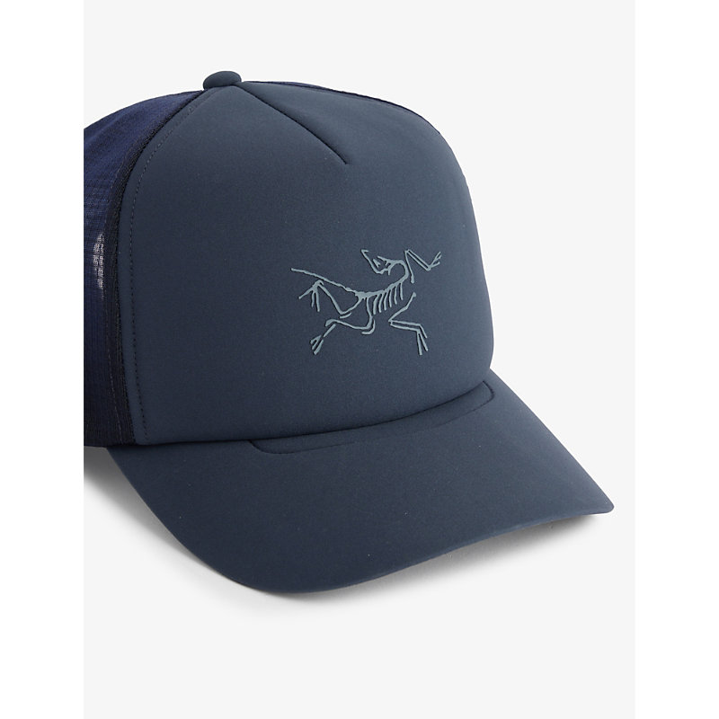 Shop Arc'teryx Arcteryx Men's Black Sapphire Logo-print Mesh-panel Woven Cap