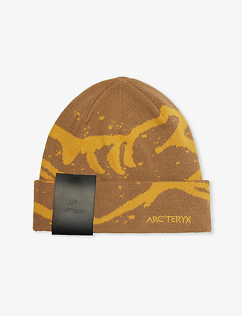 ARCTERYX: Abstract-print brand-embroidered stretch-woven beanie