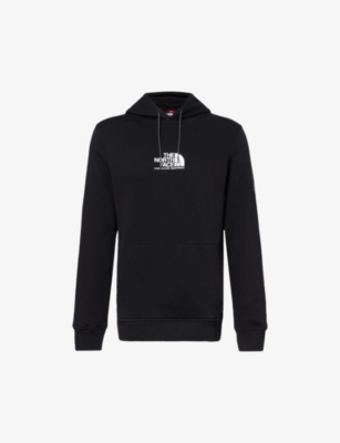 The North Face Mens Black Alpine Logo-print Cotton-jersey Hoody