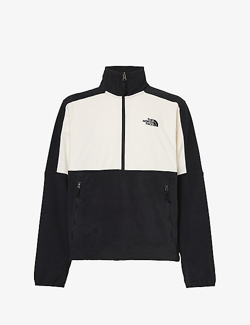 THE NORTH FACE: Logo-embroidered funnel-neck fleece sweatshirt