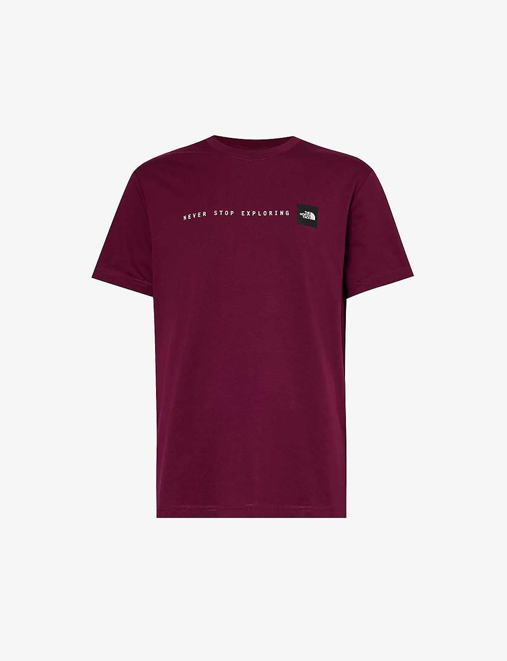 The North Face Mens Boysenberry Logo-print Regular-fit Cotton-jersey T-shirt