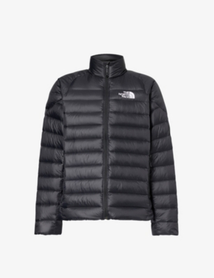 The North Face Mens Black Carduelis Brand-patch Regular-fit Shell-down Jacket