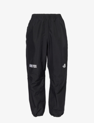 The North Face Mens Black Brand-embroidered Zip-pocket Shell Jogging Bottoms