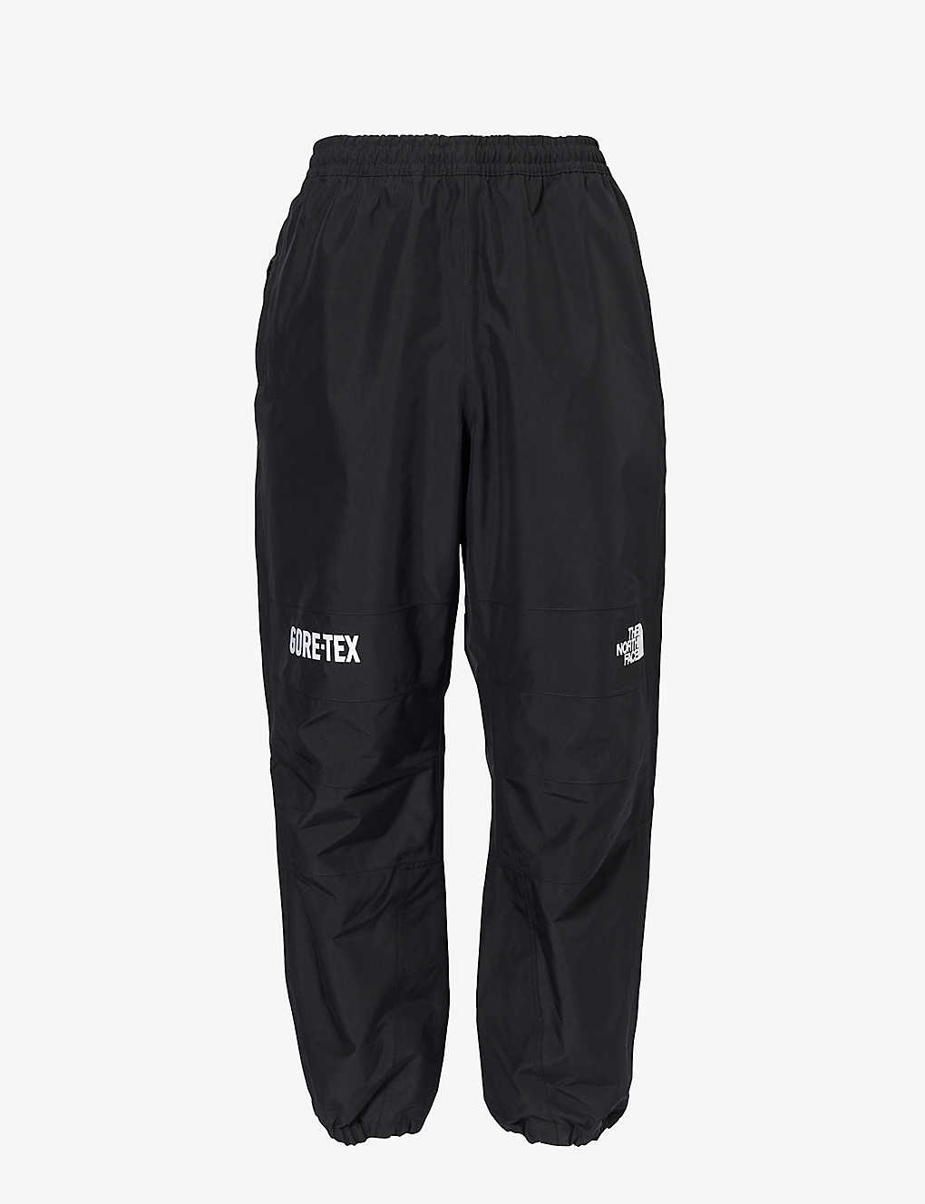 The North Face Mens Black Brand-embroidered Zip-pocket Shell Jogging Bottoms