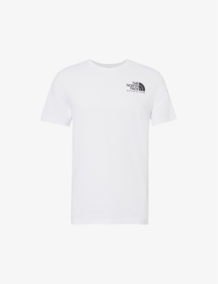 The North Face White T-shirt With Logo Printed On The Front And Back In Cotton Blend Man In White