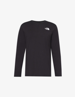 The North Face Mens Nse Graphic-print Raglan-sleeve Cotton-jersey Sweater Tnf Black Xl In Black