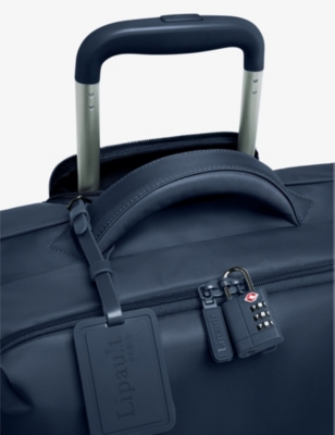 Lipault Navy Plume Very Long Nylon Suitcase 79cm In Navy