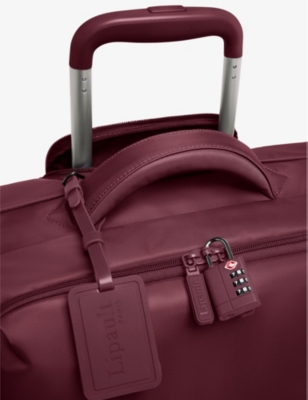 Lipault Bordeaux Plume Very Long Nylon Suitcase 79cm In Bordeaux