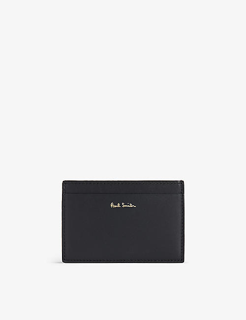 PAUL SMITH: Brand-embellished leather card holder