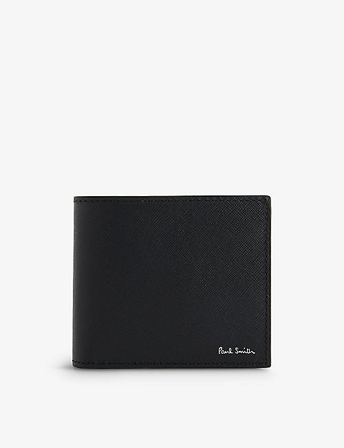 PAUL SMITH: Graphic-pattern leather wallet