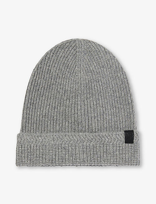 TOM FORD: Branded-patch wool and cashmere-blend beanie hat