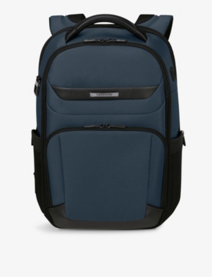 Shop Samsonite Women's Blue Pro-dlx 6 Logo-embellished Woven Backpack