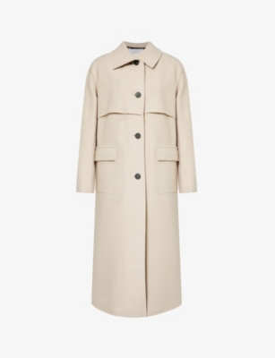 HARRIS WHARF LONDON: Storm single-breasted wool coat