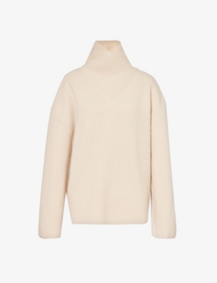 TOTEME: High-neck brushed-texture wool jumper