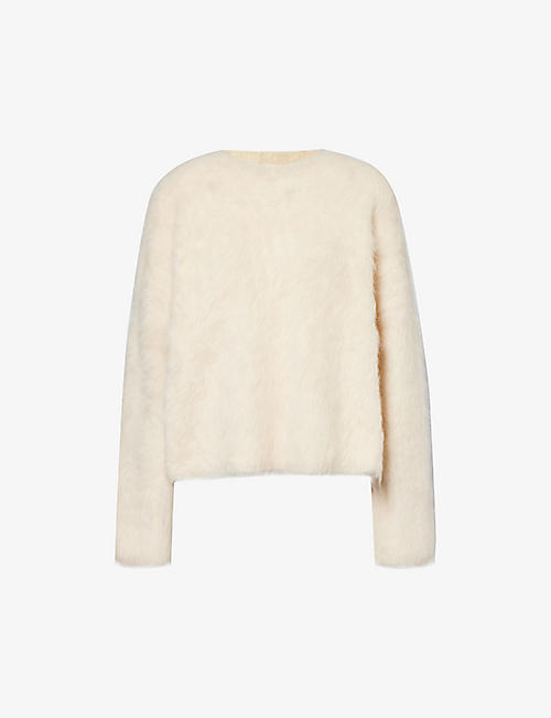 TOTEME: Relaxed-fit brushed-texture knitted jumper