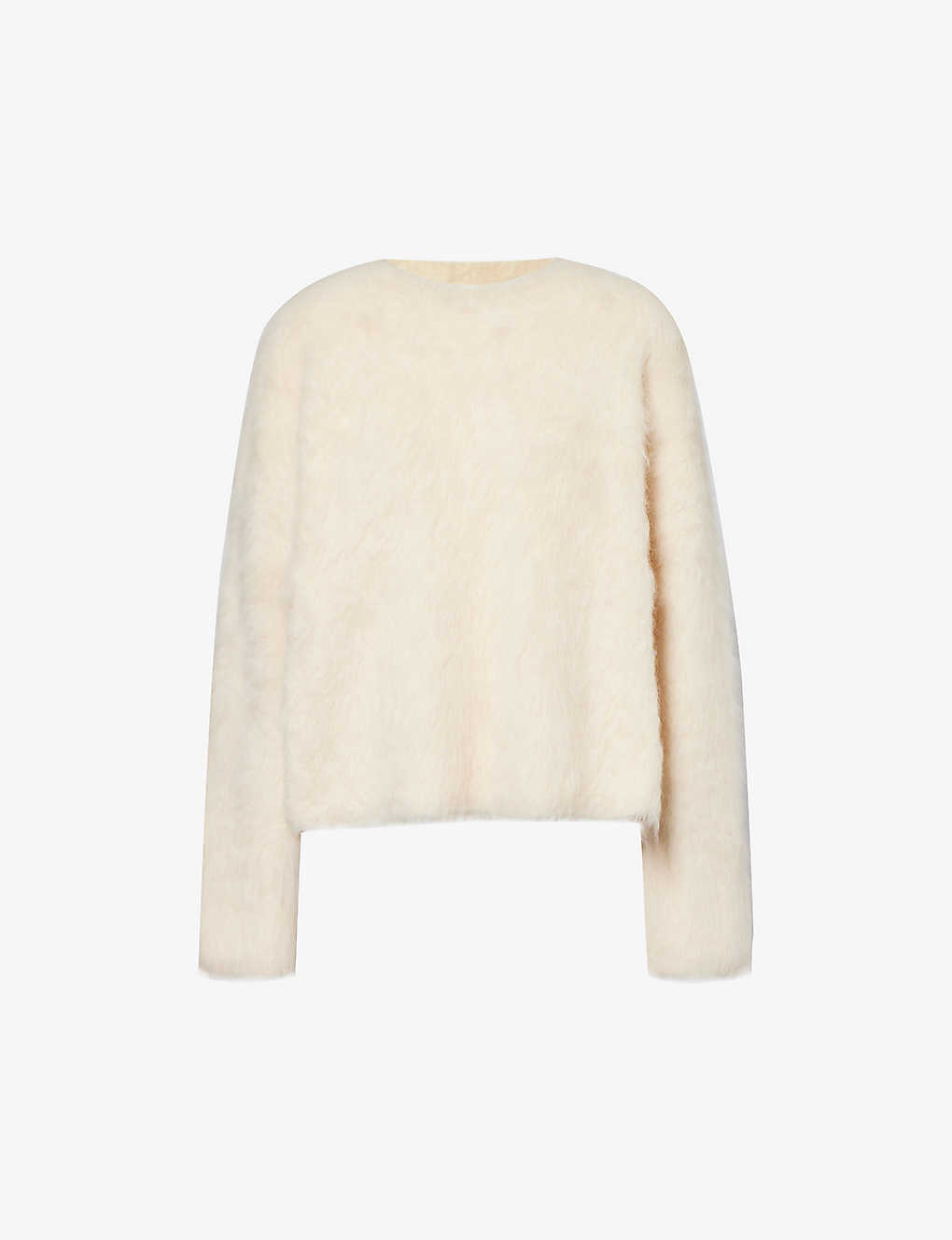 TOTÊME RELAXED-FIT BRUSHED-TEXTURE KNITTED JUMPER
