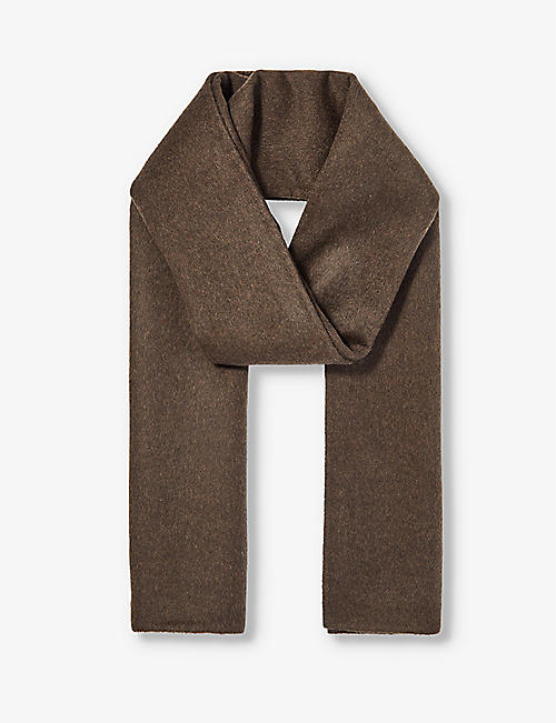 TOTEME: Rectangular wool-cashmere blend scarf