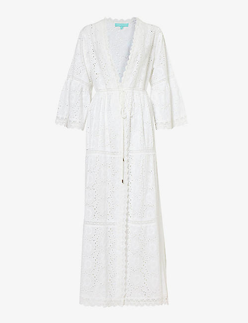 MELISSA ODABASH: Ava relaxed-fit cotton robe