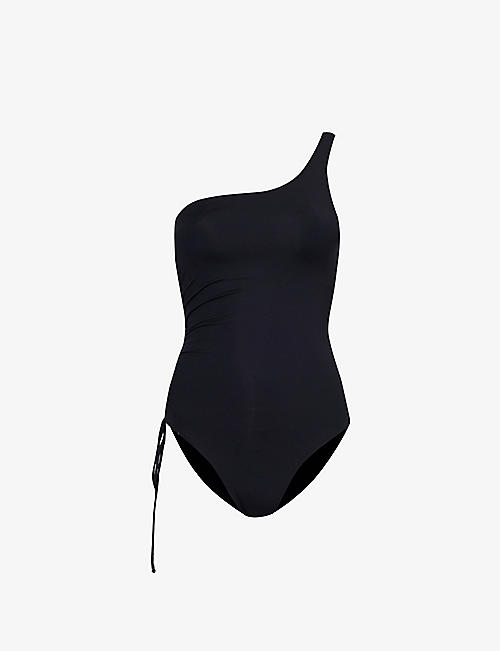 MELISSA ODABASH: Bodrum asymmetric-neck swimsuit