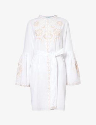 Melissa Odabash Everly Embroidered-front Cotton And In White