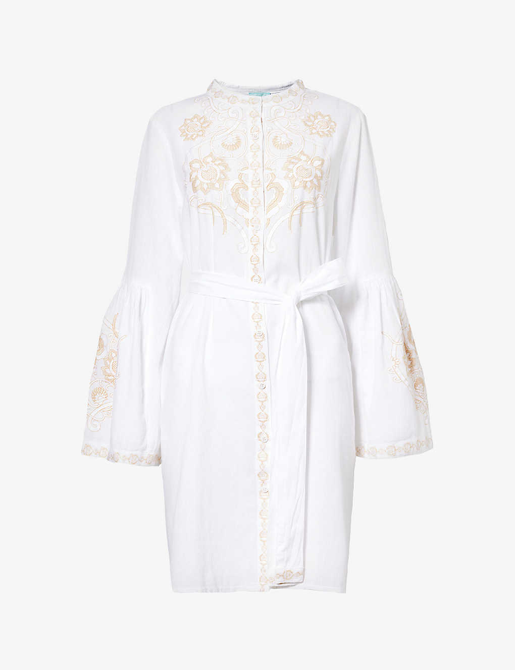 Melissa Odabash Everly Embroidered-front Cotton And In White