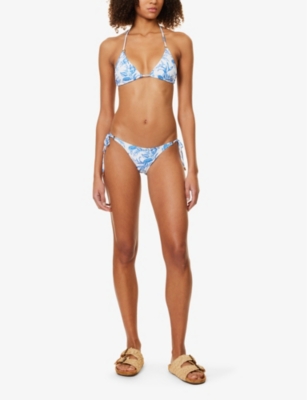 MELISSA ODABASH: Key West metallic stretch-woven bikini bottoms