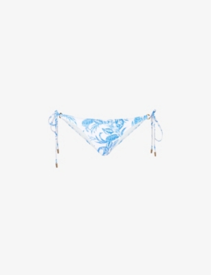 MELISSA ODABASH: Key West metallic stretch-woven bikini bottoms