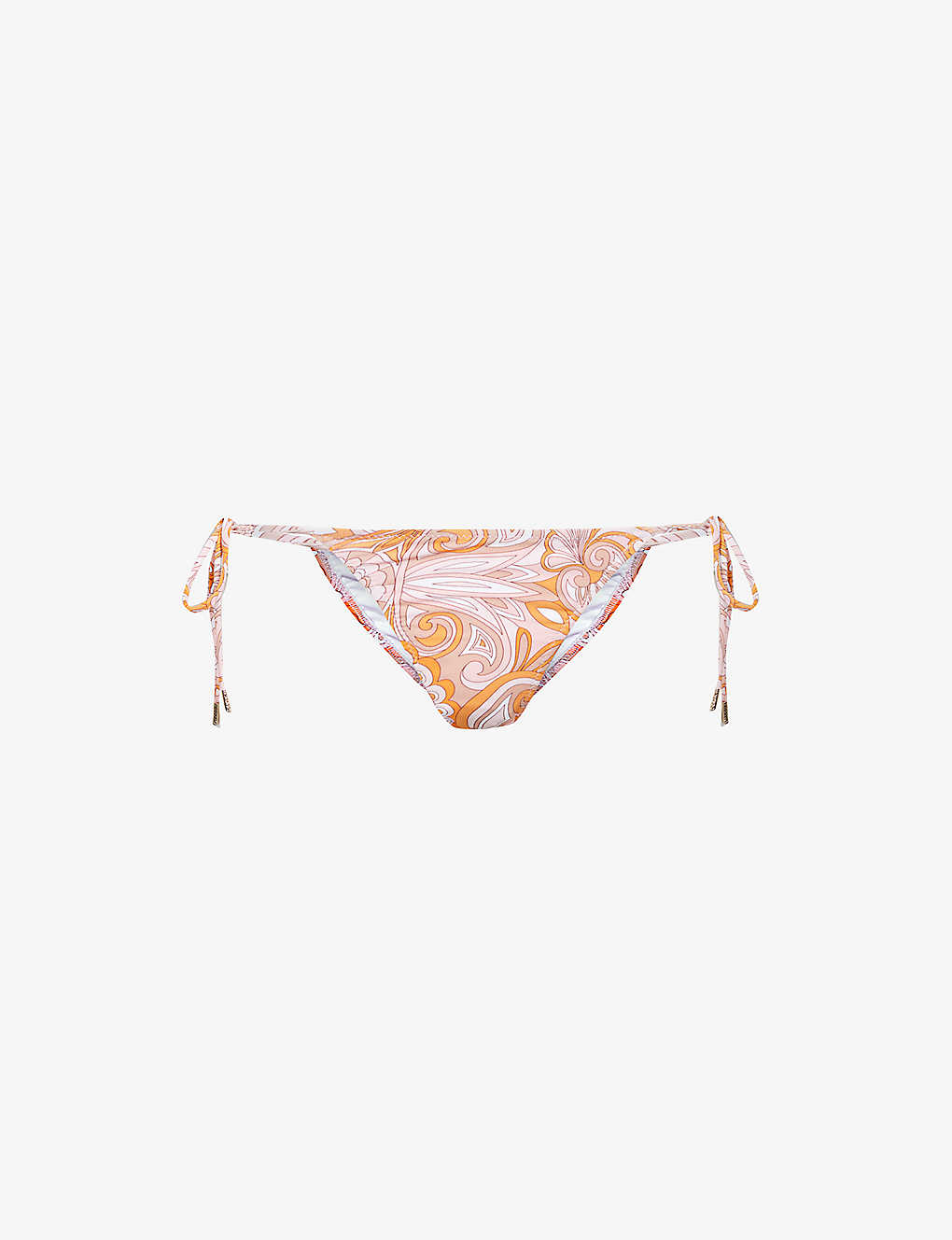 Shop Melissa Odabash Women's Mirage Orange Miami Halterneck Stretch-woven Bikini Bottoms