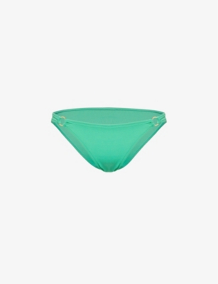 Shop Melissa Odabash Women's Green Caracas Low-rise Bikini Bottoms