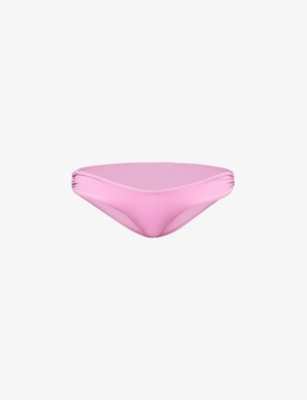 Shop Melissa Odabash Womens Pink Hamburg Low-rise Bikini Bottoms