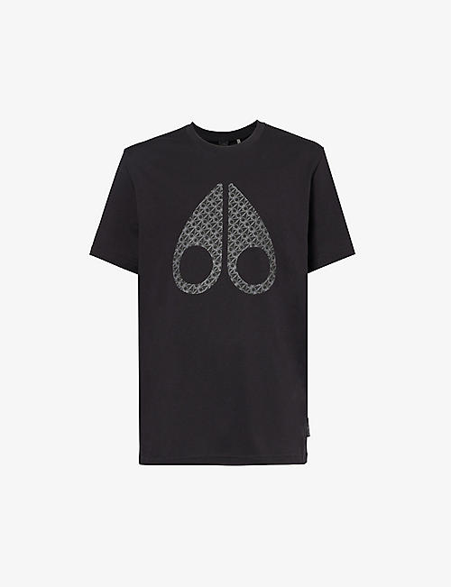 MOOSE KNUCKLES: Chamblee graphic-print cotton T-shirt