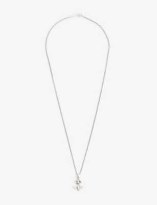 SERGE DENIMES: Anchor 925 sterling-silver necklace