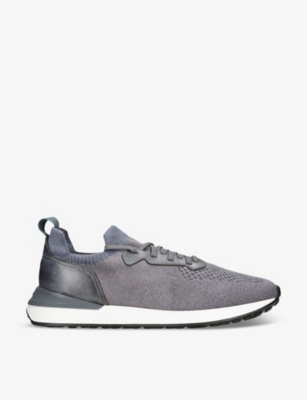 MAGNANNI: Grafton knitted low-top trainers