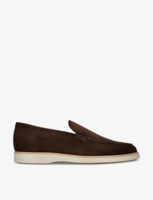 MAGNANNI: Paraiso tonal-stitching suede loafers