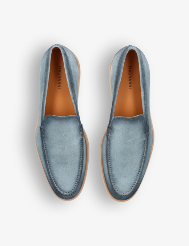 Paraiso tonal-stitching suede loafers