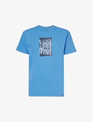 OBEY: Photo graphic-print cotton-jersey T-shirt
