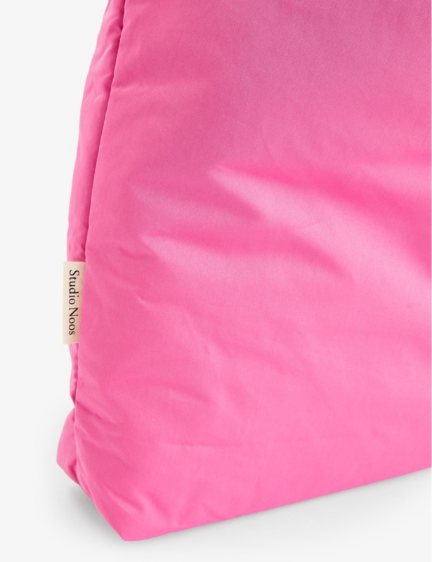 Pink Puffy Mom woven-blend tote bag