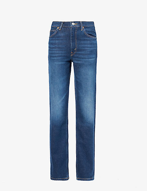 CITIZENS OF HUMANITY: Elijah belt-loop straight-leg relaxed-fit cotton-blend jeans