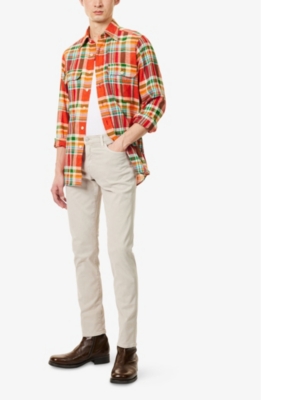 CITIZENS OF HUMANITY: London slip-pocket straight-leg regular-fit cotton-blend trousers