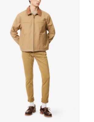 CITIZENS OF HUMANITY: London slip-pocket straight-leg regular-fit cotton-blend trousers