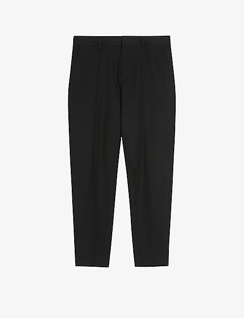 TED BAKER: Quantem regular-fit tapered-leg stretch-woven trousers