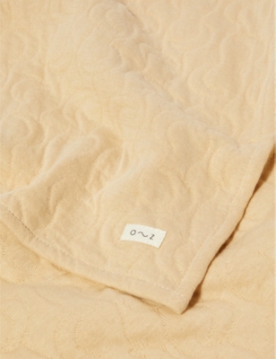 ORGANIC ZOO: Midnight moon-pattern organic-cotton blanket