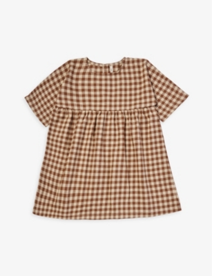 1/4 Cotton Gingham in Brown