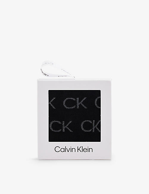CALVIN KLEIN: Branded crew-length cotton-blend socks gift box