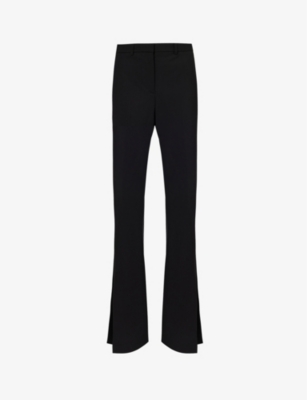 THEORY: Demitria bootcut mid-rise stretch-wool trousers